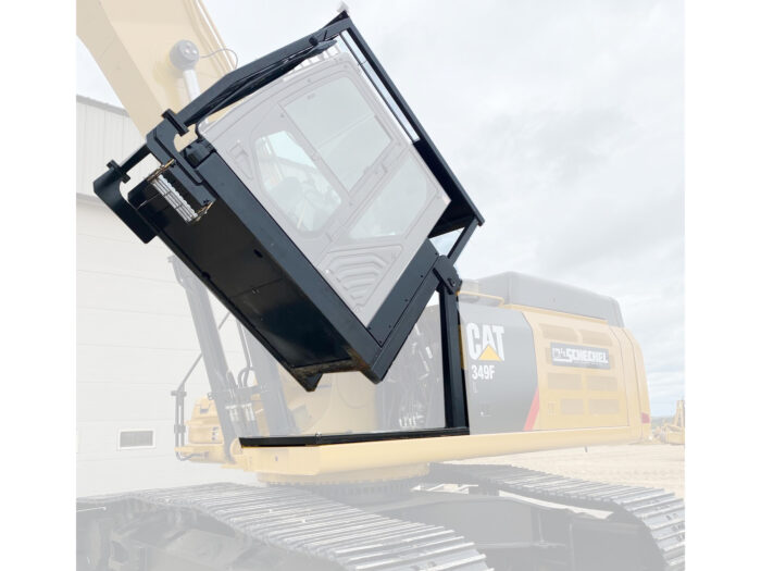 Hydraulic Tilt Cab Platform, fits Cat 349F Ultra High Reach Excavator ...